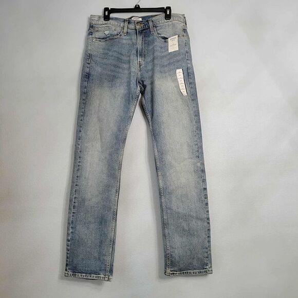 NWT Denizen from Levi's 232 Slim Straight Flex Fit Mens Jeans Light Wash 34 x 34 - Picture 1 of 12